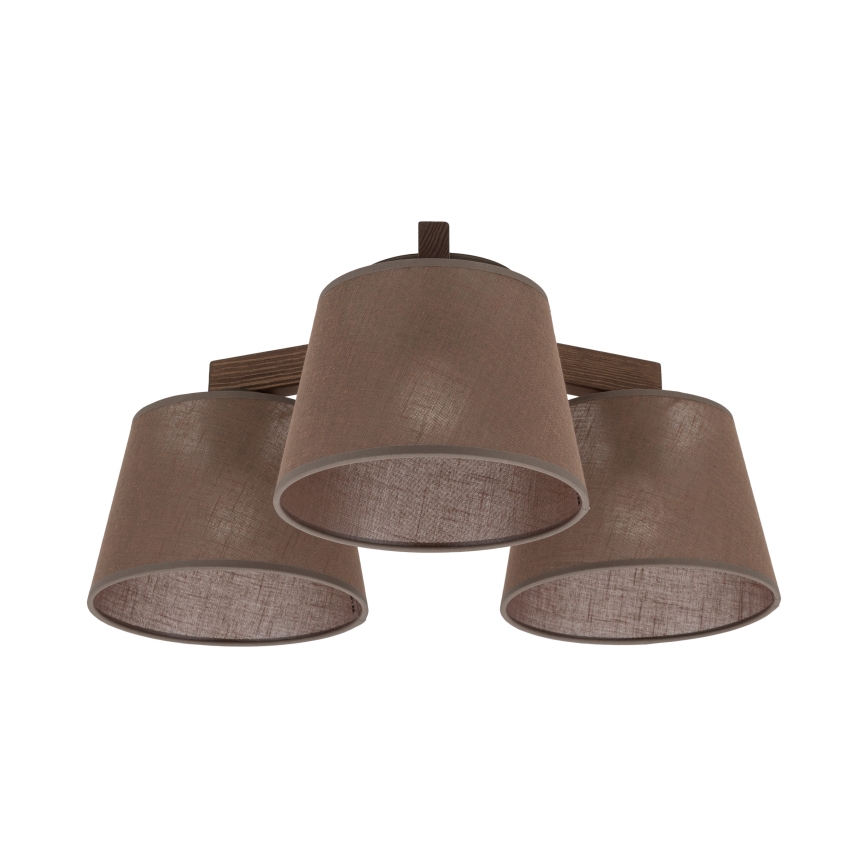 Brilagi - Přisazený lustr LATTE 3xE27/15W/230V borovice/hnědá