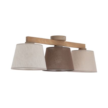 Brilagi - Přisazený lustr LATTE 3xE27/15W/230V borovice/mix