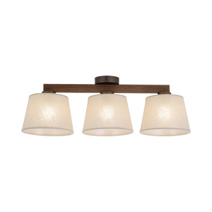 Brilagi - Přisazený lustr LATTE 3xE27/60W/230V borovice/béžová
