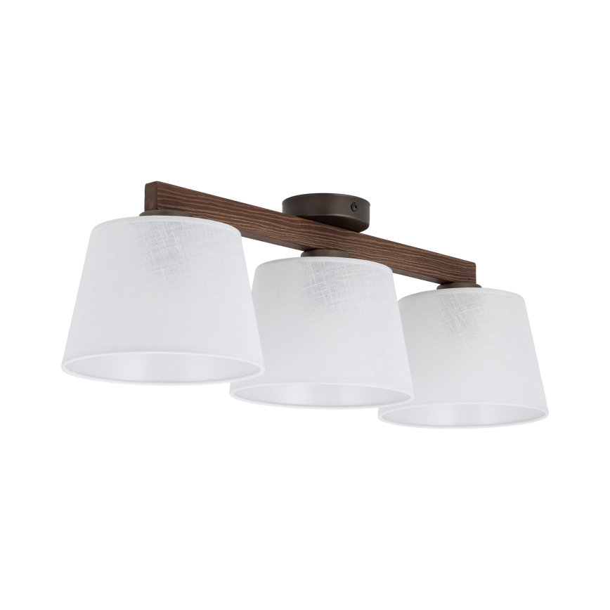 Brilagi - Přisazený lustr LATTE 3xE27/60W/230V borovice/bílá