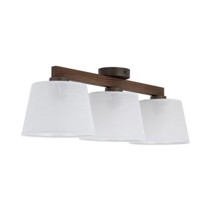 Brilagi - Přisazený lustr LATTE 3xE27/60W/230V borovice/bílá