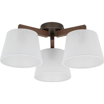 Brilagi - Přisazený lustr LATTE 3xE27/60W/230V borovice/bílá