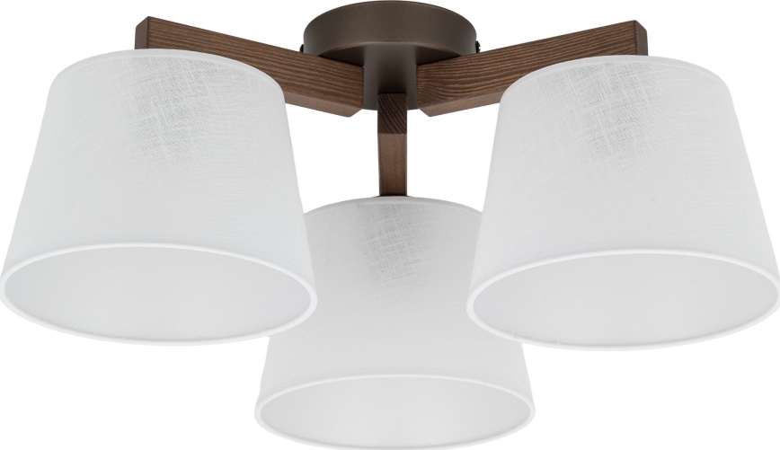 Brilagi - Přisazený lustr LATTE 3xE27/60W/230V borovice/bílá