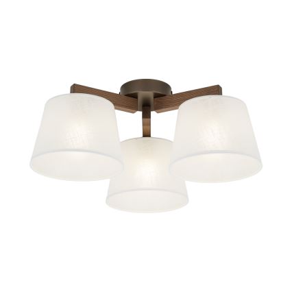 Brilagi - Přisazený lustr LATTE 3xE27/60W/230V borovice/bílá