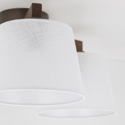 Brilagi - Přisazený lustr LATTE 3xE27/60W/230V borovice/bílá