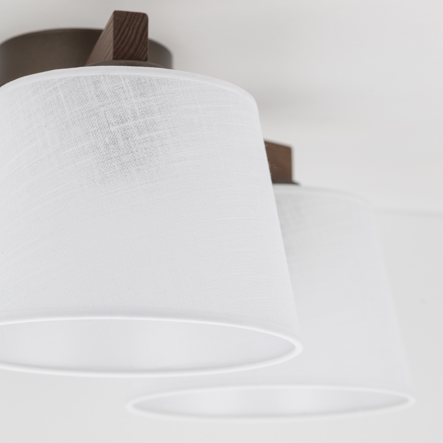 Brilagi - Přisazený lustr LATTE 3xE27/60W/230V borovice/bílá