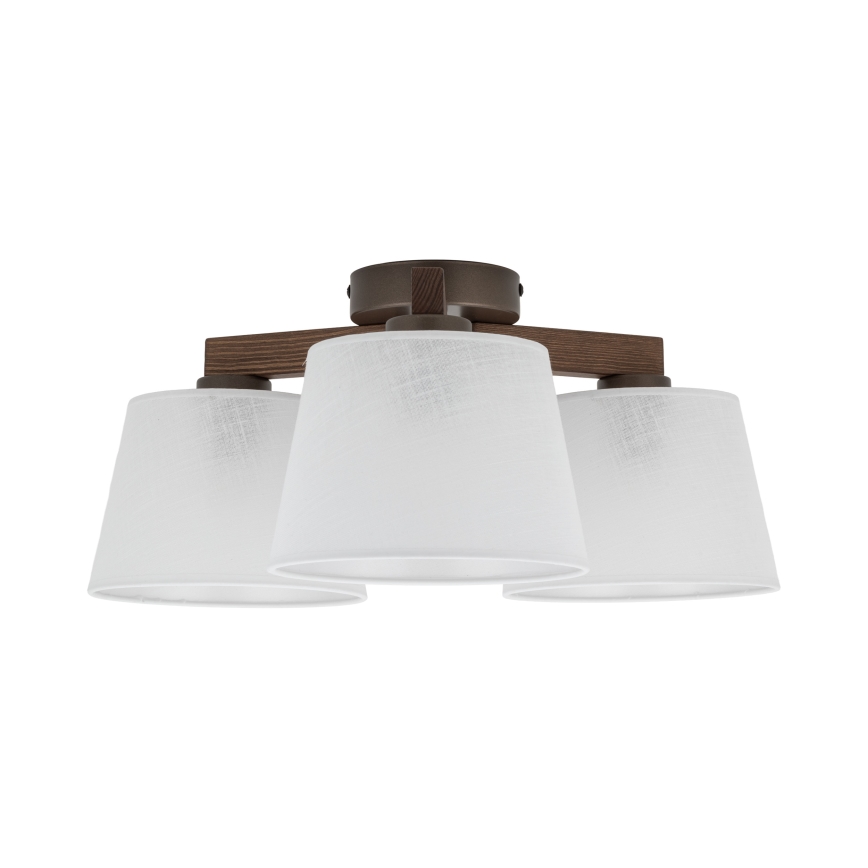 Brilagi - Přisazený lustr LATTE 3xE27/60W/230V borovice/bílá
