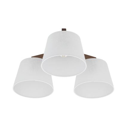 Brilagi - Přisazený lustr LATTE 3xE27/60W/230V borovice/bílá
