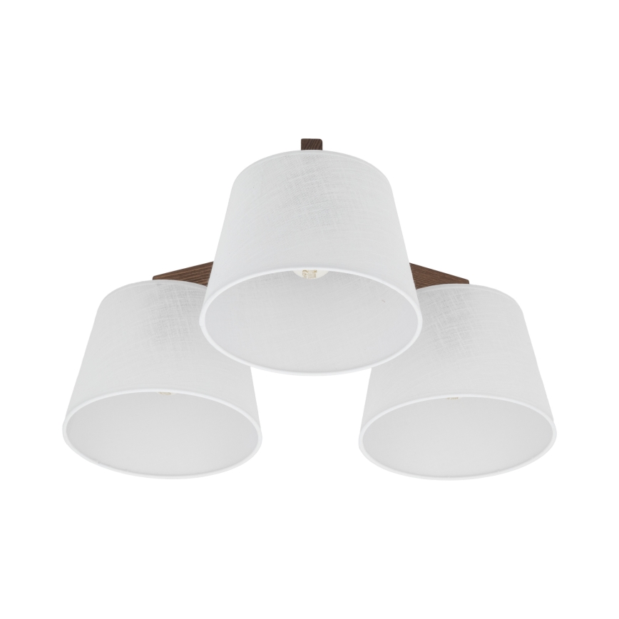 Brilagi - Přisazený lustr LATTE 3xE27/60W/230V borovice/bílá