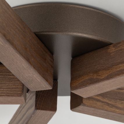 Brilagi - Přisazený lustr LATTE 5xE27/15W/230V borovice/mix