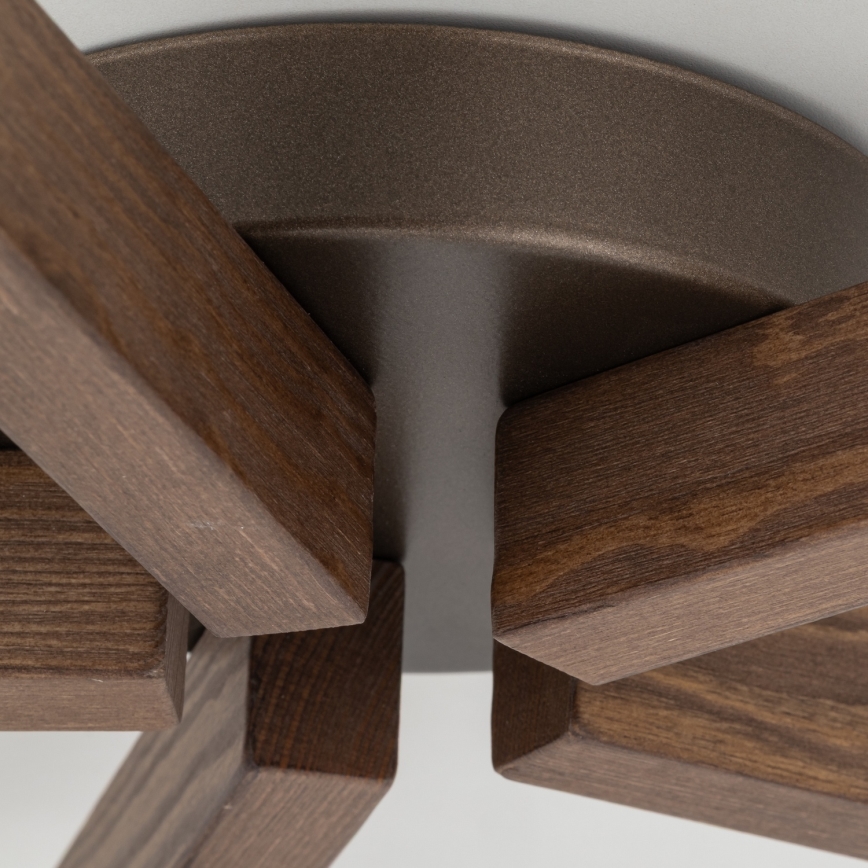 Brilagi - Přisazený lustr LATTE 5xE27/15W/230V borovice/mix