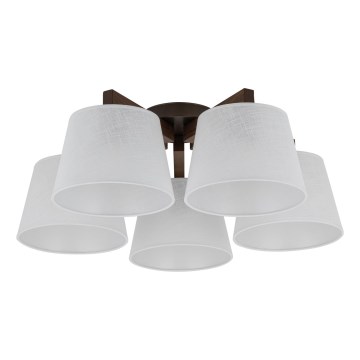 Brilagi - Přisazený lustr LATTE 5xE27/60W/230V borovice/bílá