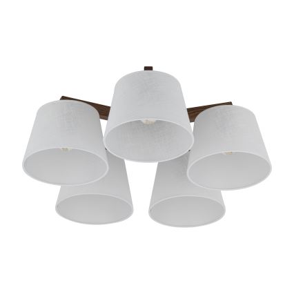 Brilagi - Přisazený lustr LATTE 5xE27/60W/230V borovice/bílá
