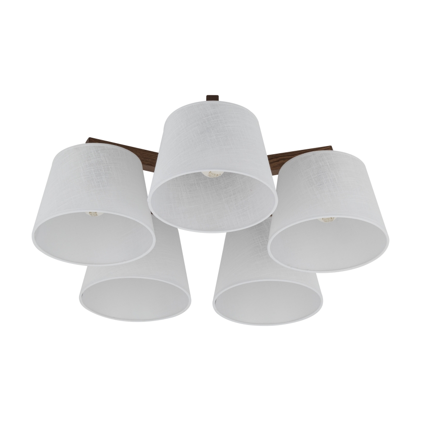 Brilagi - Přisazený lustr LATTE 5xE27/60W/230V borovice/bílá