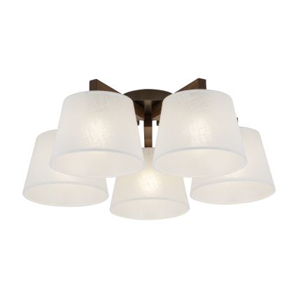 Brilagi - Přisazený lustr LATTE 5xE27/60W/230V borovice/bílá