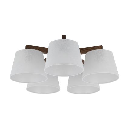 Brilagi - Přisazený lustr LATTE 5xE27/60W/230V borovice/bílá