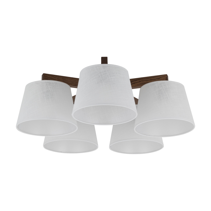 Brilagi - Přisazený lustr LATTE 5xE27/60W/230V borovice/bílá