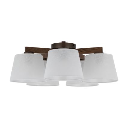 Brilagi - Přisazený lustr LATTE 5xE27/60W/230V borovice/bílá