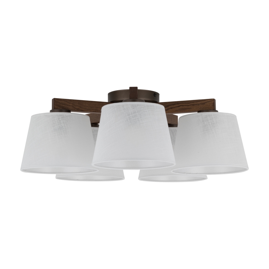 Brilagi - Přisazený lustr LATTE 5xE27/60W/230V borovice/bílá