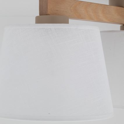 Brilagi - Přisazený lustr LATTE SABIA 3xE27/15W/230V borovice/bílá