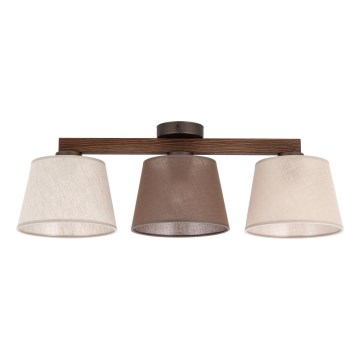 Brilagi - Přisazený lustr LATTE SABIA 3xE27/15W/230V borovice/mix