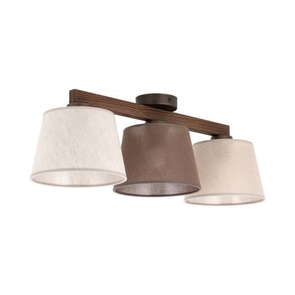 Brilagi - Přisazený lustr LATTE SABIA 3xE27/15W/230V borovice/mix