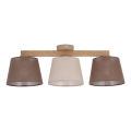 Brilagi - Přisazený lustr LATTE SABIA 3xE27/15W/230V borovice/mix