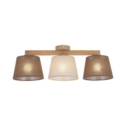 Brilagi - Přisazený lustr LATTE SABIA 3xE27/15W/230V borovice/mix