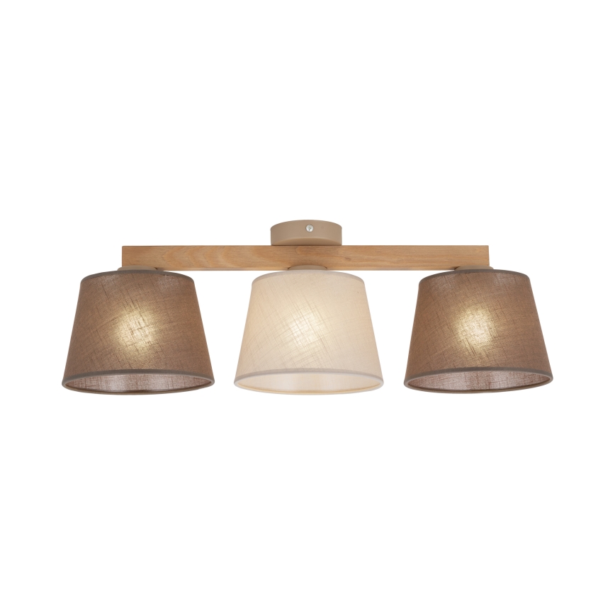 Brilagi - Přisazený lustr LATTE SABIA 3xE27/15W/230V borovice/mix