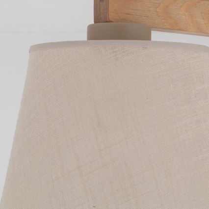 Brilagi - Přisazený lustr LATTE SABIA 3xE27/60W/230V borovice/béžová