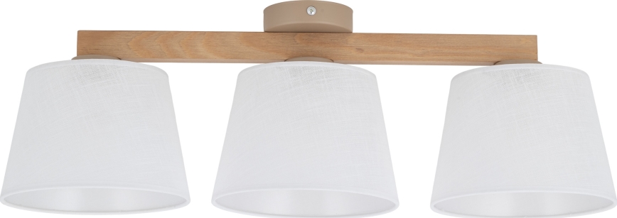 Brilagi - Přisazený lustr LATTE SABIA 3xE27/60W/230V borovice/bílá