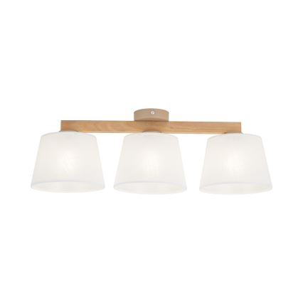 Brilagi - Přisazený lustr LATTE SABIA 3xE27/60W/230V borovice/bílá