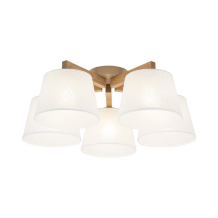 Brilagi - Přisazený lustr LATTE SABIA 5xE27/60W/230V borovice/bílá