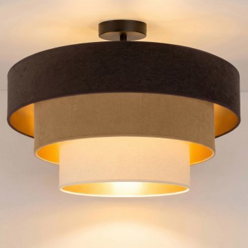 Brilagi - Přisazený lustr LUNETA 1xE27/60W/230V pr. 40 cm hnědá/béžová/krémová