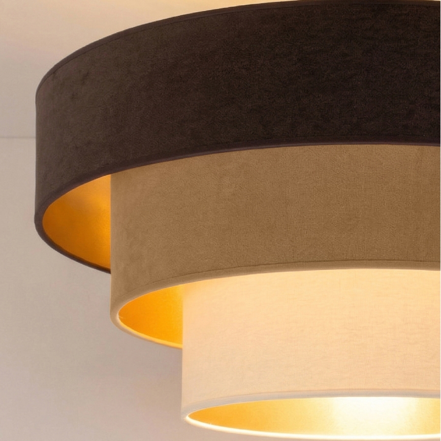 Brilagi - Přisazený lustr LUNETA 1xE27/60W/230V pr. 40 cm hnědá/béžová/krémová