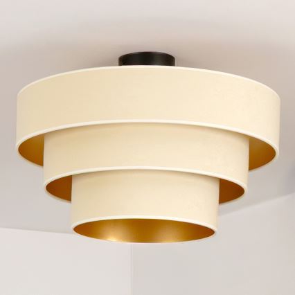 Brilagi - Přisazený lustr LUNETA 1xE27/60W/230V pr. 40 cm krémová/zlatá
