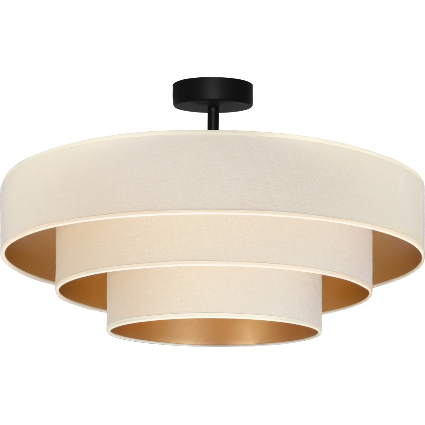 Brilagi - Přisazený lustr LUNETA 3xE27/60W/230V pr. 80 cm krémová/zlatá