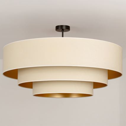 Brilagi - Přisazený lustr LUNETA 3xE27/60W/230V pr. 80 cm krémová/zlatá