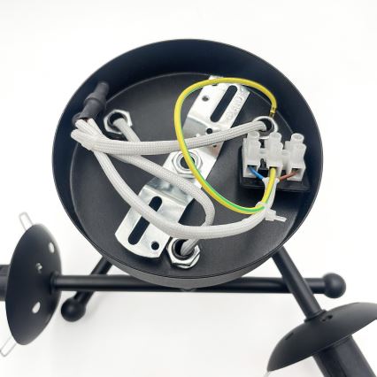 Brilagi - Přisazený lustr MALIVA 3xE14/15W/230V černá/bílá