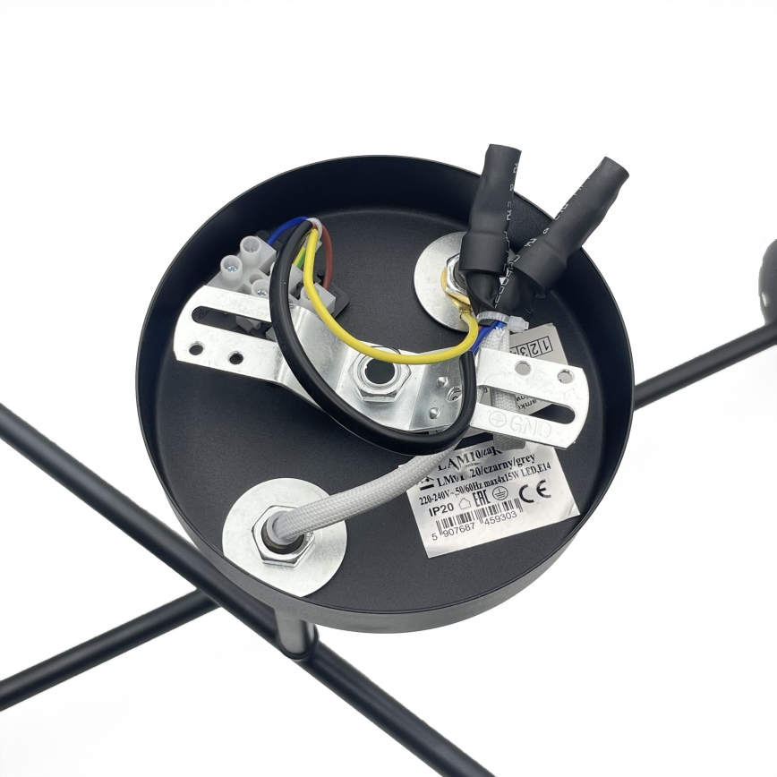 Brilagi - Přisazený lustr MALIVA 4xE14/15W/230V černá/čirá