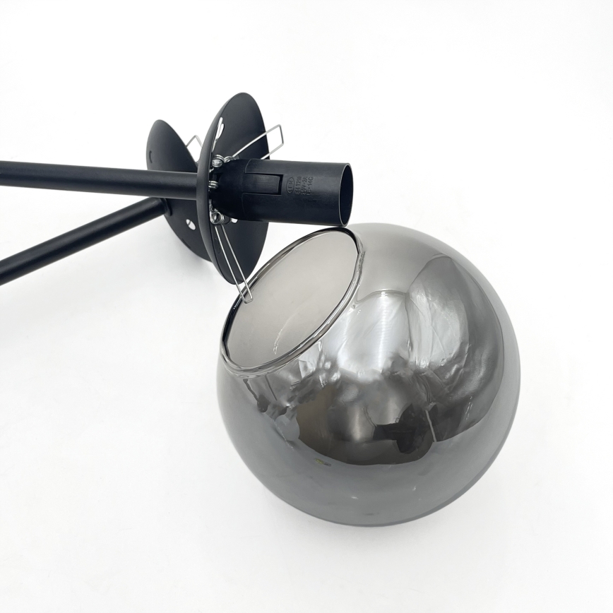 Brilagi - Přisazený lustr MALIVA 4xE14/15W/230V černá/kouřová