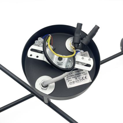 Brilagi - Přisazený lustr MALIVA 4xE14/15W/230V černá/kouřová