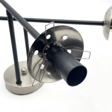 Brilagi - Přisazený lustr MALIVA 4xE14/15W/230V matný chrom/kouřová