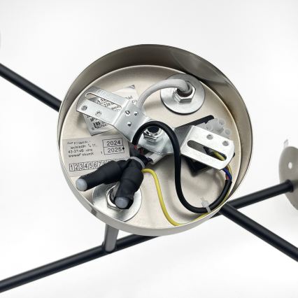 Brilagi - Přisazený lustr MALIVA 4xE14/15W/230V matný chrom/kouřová