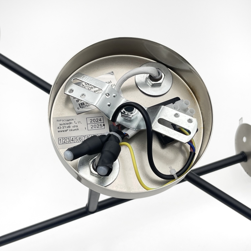 Brilagi - Přisazený lustr MALIVA 4xE14/15W/230V matný chrom/kouřová