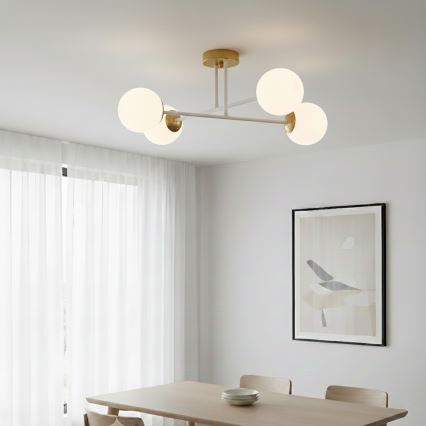 Brilagi - Přisazený lustr MALIVA 4xE14/15W/230V zlatá/bílá