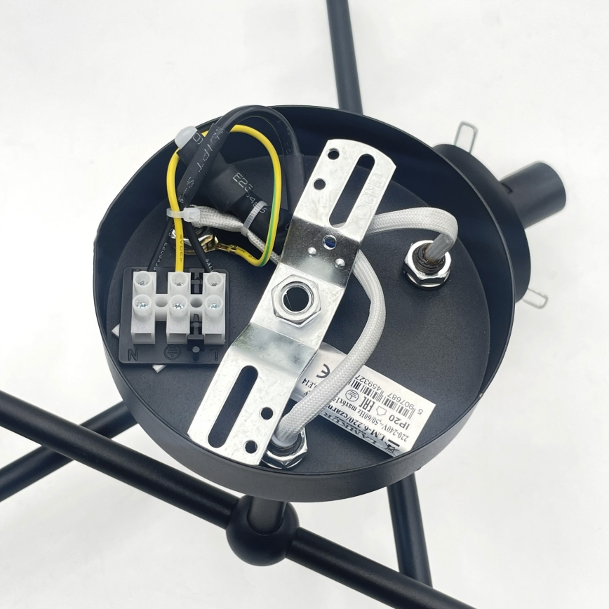 Brilagi - Přisazený lustr MALIVA 6xE14/15W/230V černá/bílá