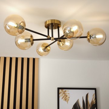 Brilagi - Přisazený lustr MALIVA 6xE14/15W/230V zlatá