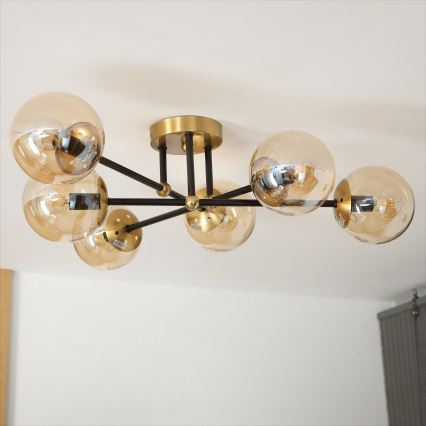 Brilagi - Přisazený lustr MALIVA 6xE14/15W/230V zlatá