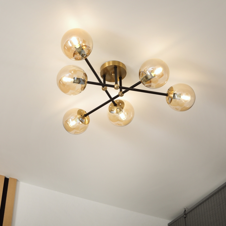 Brilagi - Přisazený lustr MALIVA 6xE14/15W/230V zlatá